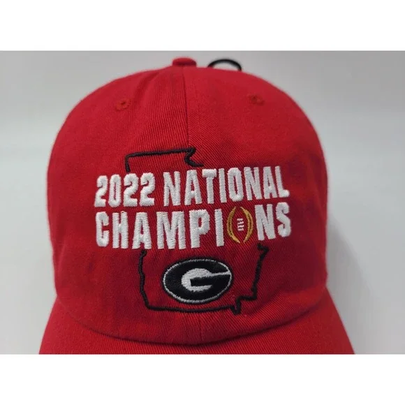 University of Georgia Bulldogs 2022 National Champions 47 Brand Hat Cap NCAA Red - Picture 4 of 11